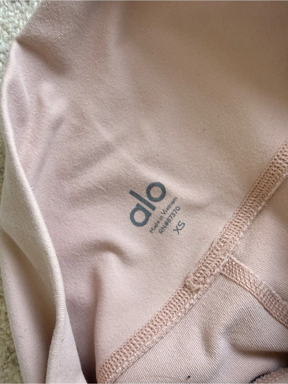 ALO Yoga Woman Blush Pink High-Waist Leggings